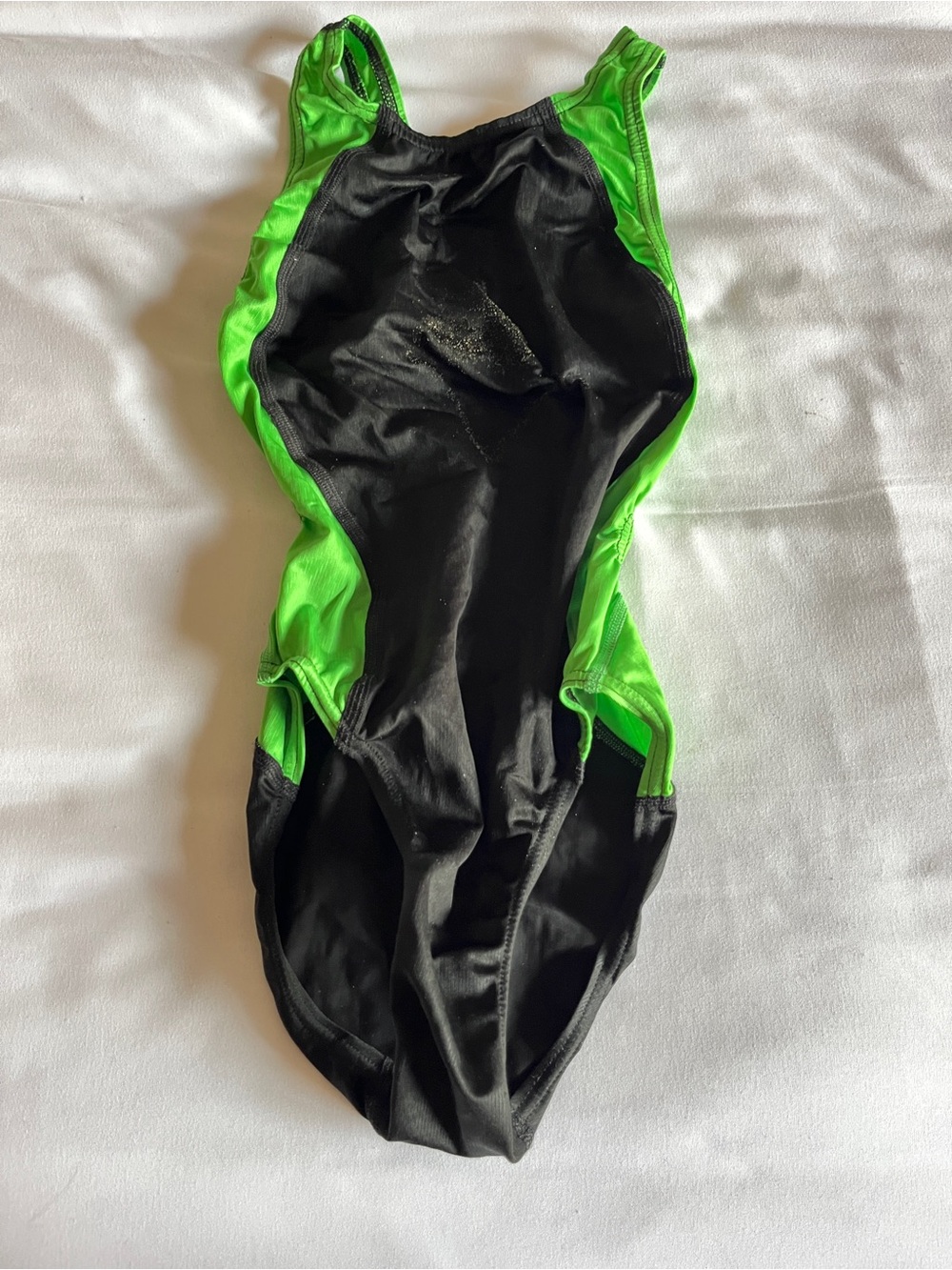 Speedo Fastskin FSII Recordbreaker Black & Lime Green Tech Suit Size 28 - Picture 14 of 14